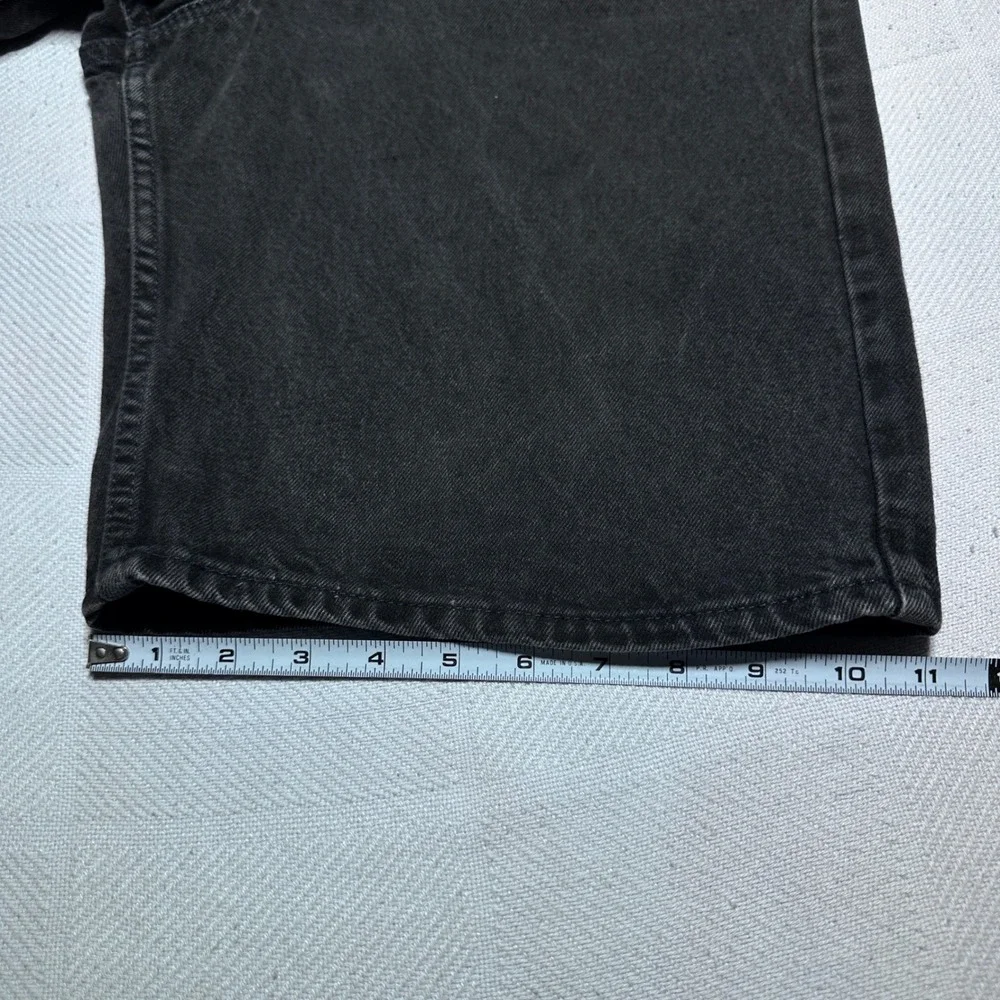 Levi's 550 Denim Shorts Mens 34* Relaxed Orange Tab Vintage 90s USA Made Black
